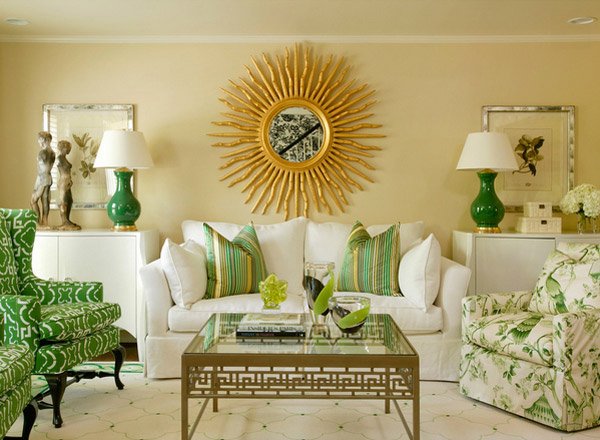 20 Refreshing Green Themed Living Rooms Home Design Lover