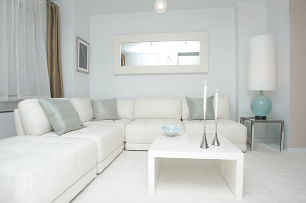 white living rooms