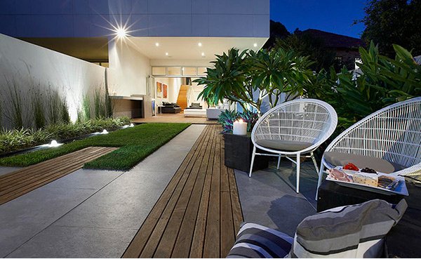 contemporary courtyard gardens