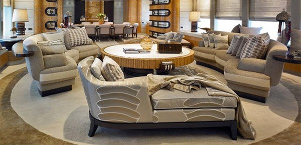 custom-made curved sofa