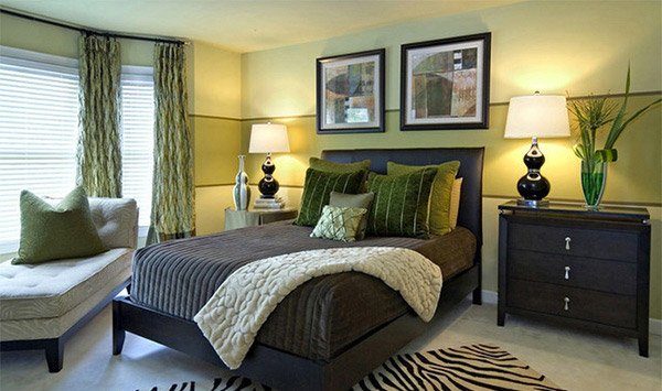 Calming Green Master Bedroom