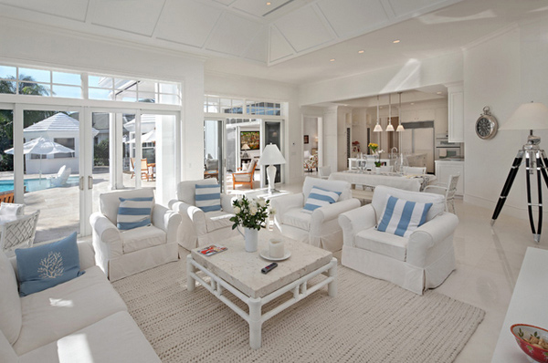 white living rooms