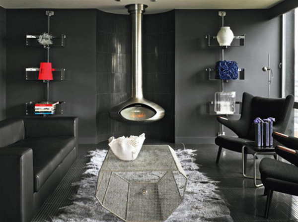 black living rooms