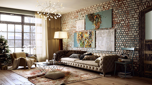 Brick Wall Accents In 15 Living Room Designs Home Design Lover