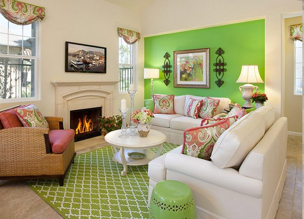 20 Refreshing Green Themed Living Rooms Home Design Lover