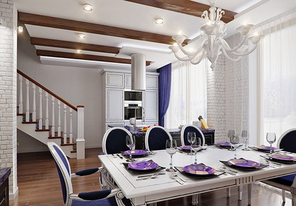 Dining in Lilac Tones