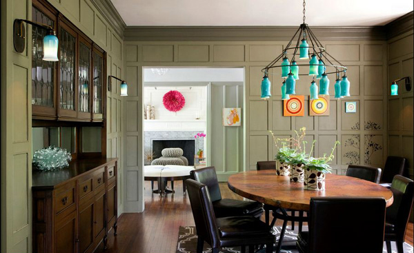 Eclectic Modern Tudor Dining Room