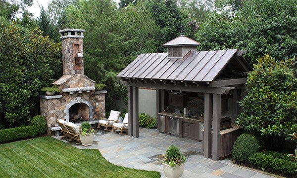 outdoor fireplace design