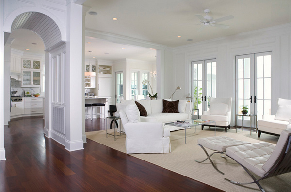 white living rooms