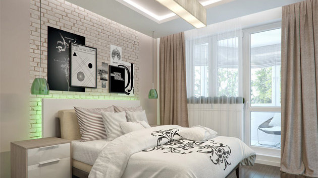 15 iBedroomsi with Exposed iBricki Walls Home Design Lover