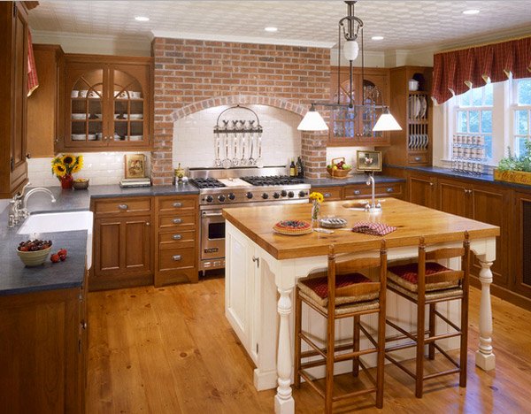 brick kitchen designs