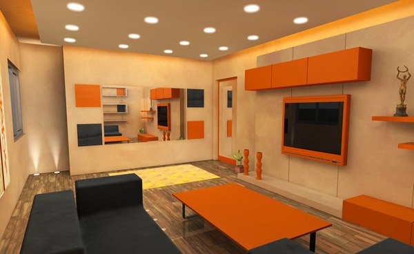 orange television case