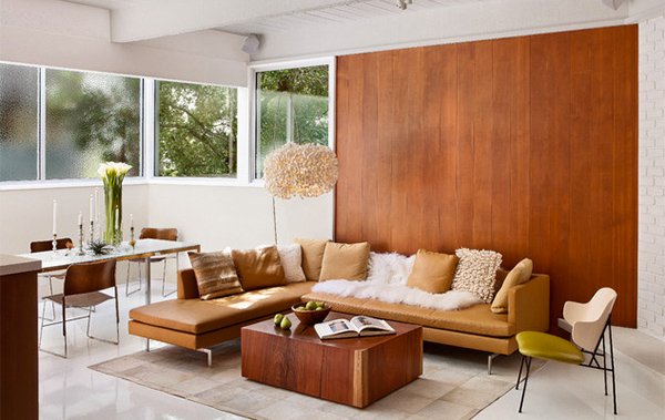 Wooden Panel Walls in 15 Living Room Designs | Home Design Lover