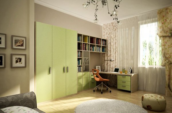 bedroom with storages