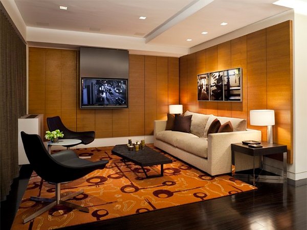 Wooden Panel Walls in 15 Living Room Designs | Home Design Lover