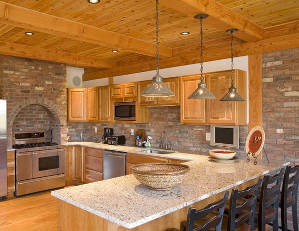 15 Charming Brick Kitchen Designs Home Design Lover