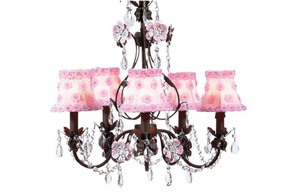 Pink bedroom Chandeliers