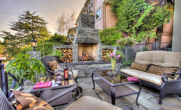 15 Outdoor Stone Fireplaces To Love Home Design Lover