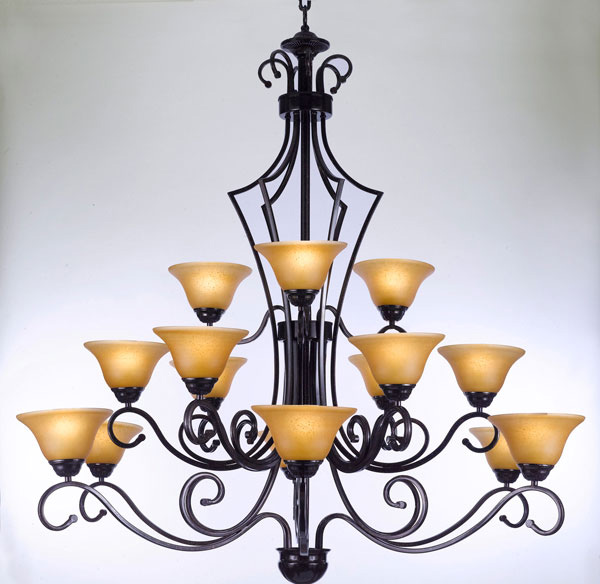 Wrought Iron Chandelier