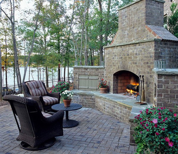 15 Outdoor Stone Fireplaces To Love Home Design Lover