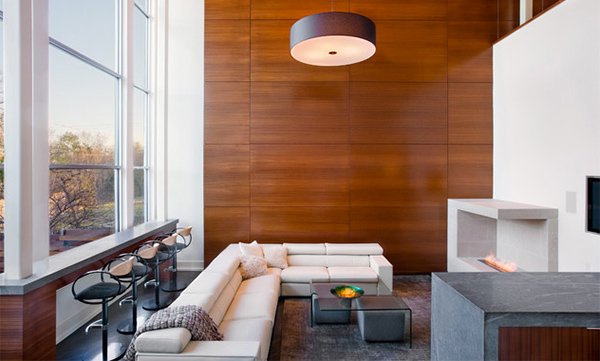 Wooden Panel Walls In 15 Living Room Designs Home Design Lover