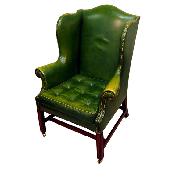 green upholstery