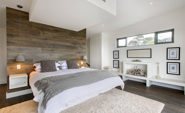 South Coogee Wood Panel Bed
