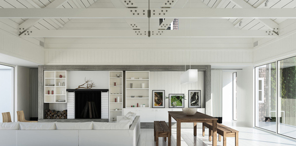 Exposed beams