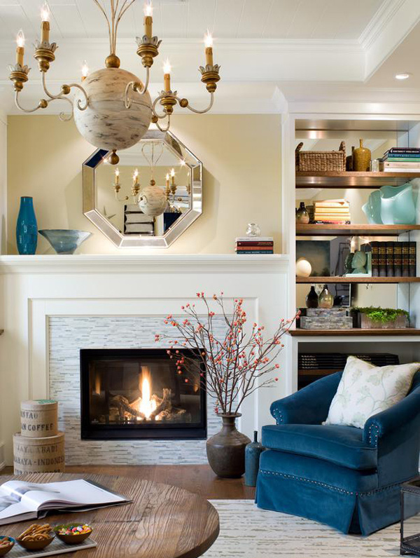 15 Lovely And Stylish Living Room Fireplaces Home Design Lover