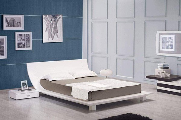gorgeous white bed