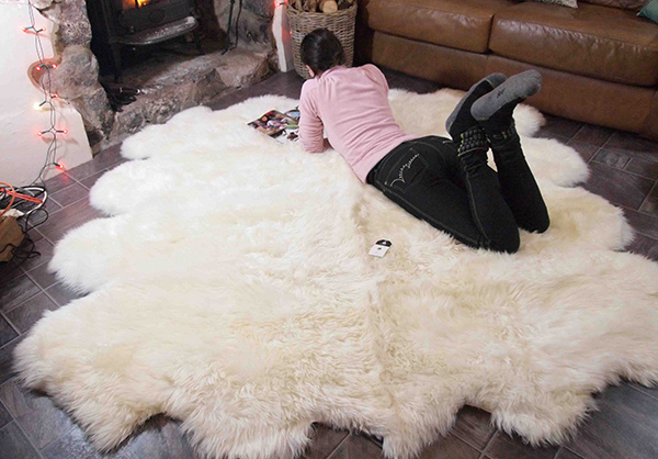 Very Large Octo Sheepskin Rug