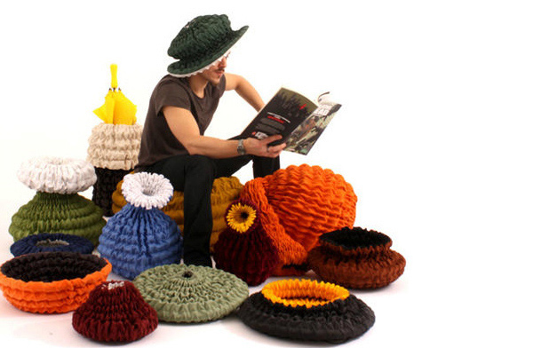 unique pouf designs