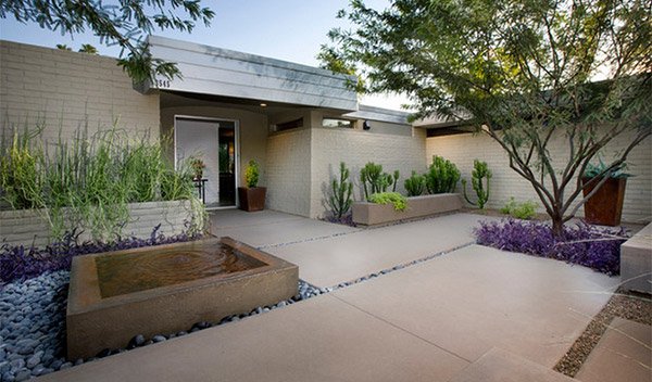 modern concrete hardscapes