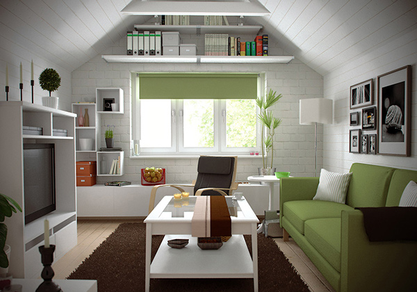 15 Well Designed Living Spaces in the Attic  Home  Design  