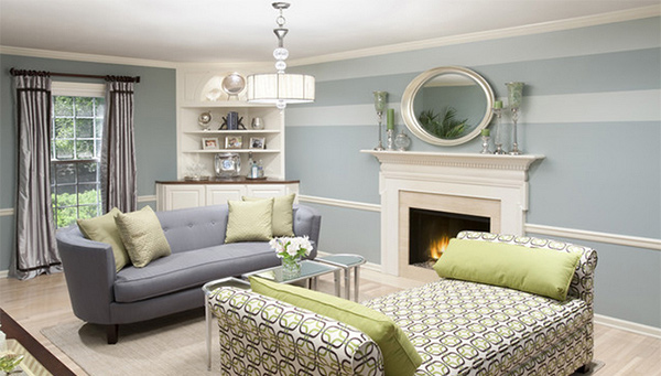 15 Striped Walls Living Room Designs Home Design Lover