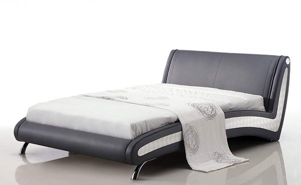 curved platform bed