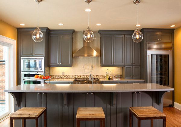 light warm gray kitchen cabinets