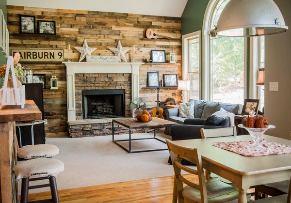 rustic living room