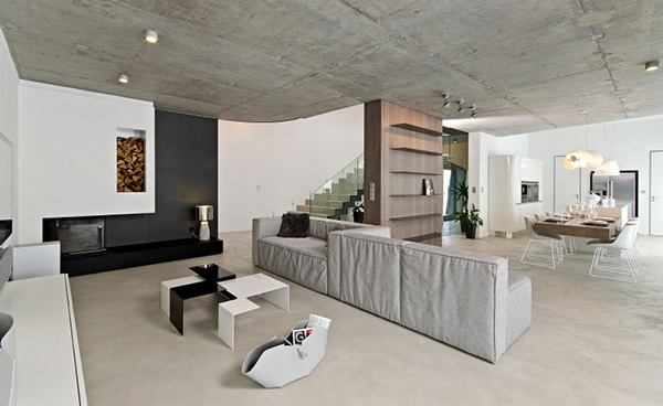 Elegant Home with Concrete Interiors in Czech Republic | Home Design Lover