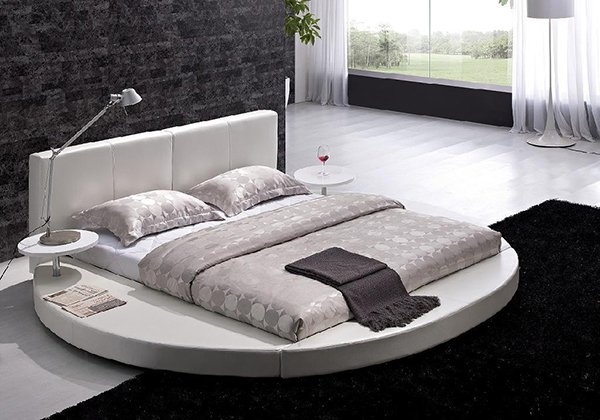 15 Fashionable Round Platform Beds | Home Design Lover