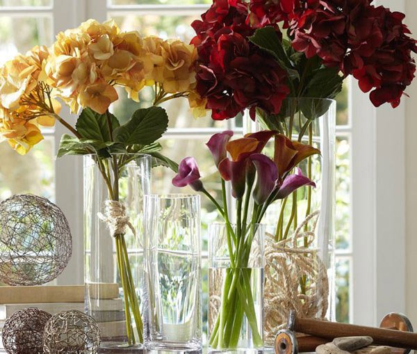 Aegean Clear Glass Vases