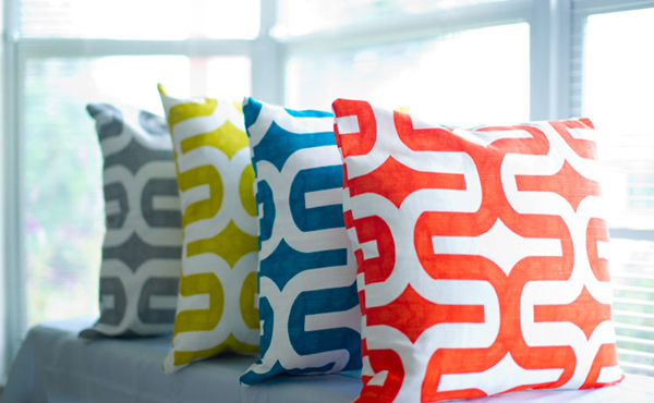 Multi Modern Geometric Dorm Room Pillows