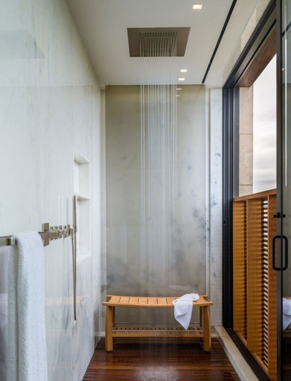 contemporary shower