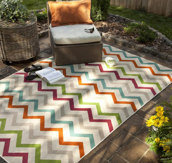 Herringbone Cream Indoor/Outdoor Rug