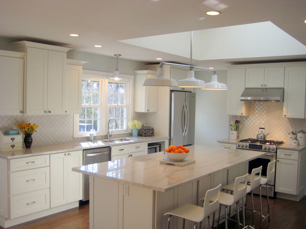 A Collection of 18 White Kitchen Cabinet Designs | Home ...