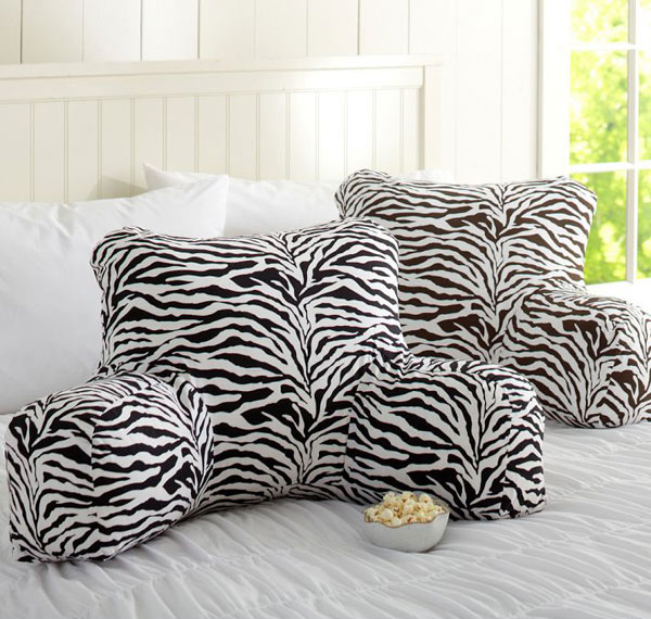 Funky Zebra Lounge Around Pillow.