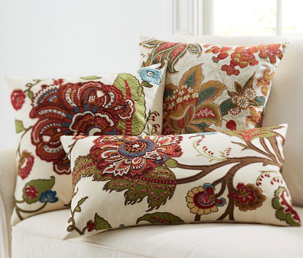 Riley Floral Embroidered Pillow Covers