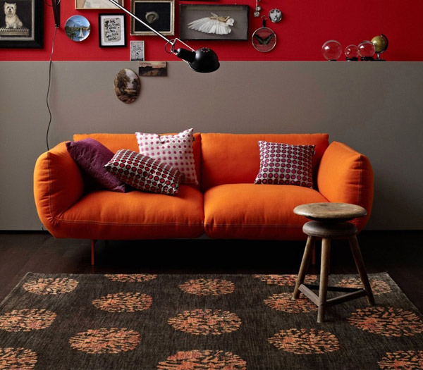 Basanti 6320 Chocolate-Orange Rugs