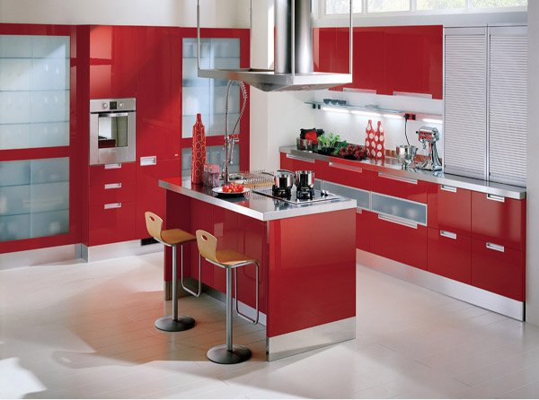 15 Extremely Hot Red Kitchen Cabinets Home Design Lover