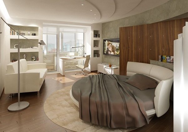 15 Fashionable Round Platform Beds Home Design Lover